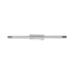 Aplique de pared LED Alberto, cromado, 71 cm de ancho, metal, IP44