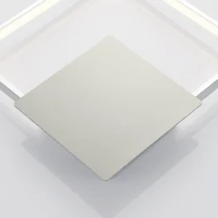 Aplique de pared LED Anays de Lindby, 32 cm x 32 cm, cromo/claro