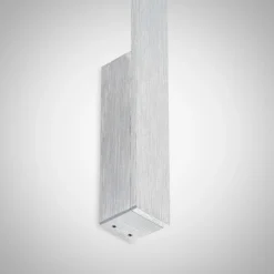 Aplique de pared LED Arcchio Ivano, altura 43 cm, aluminio cepillado