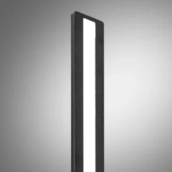 Aplique de pared LED Arcchio Ivano, 42,5 cm, negro, metal