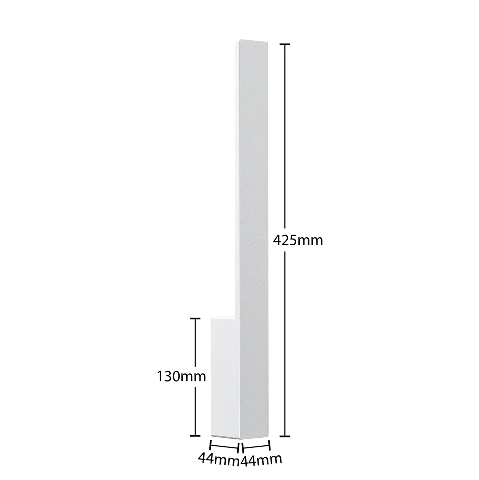 Aplique de pared LED Arcchio Ivano, 42,5 cm, blanco