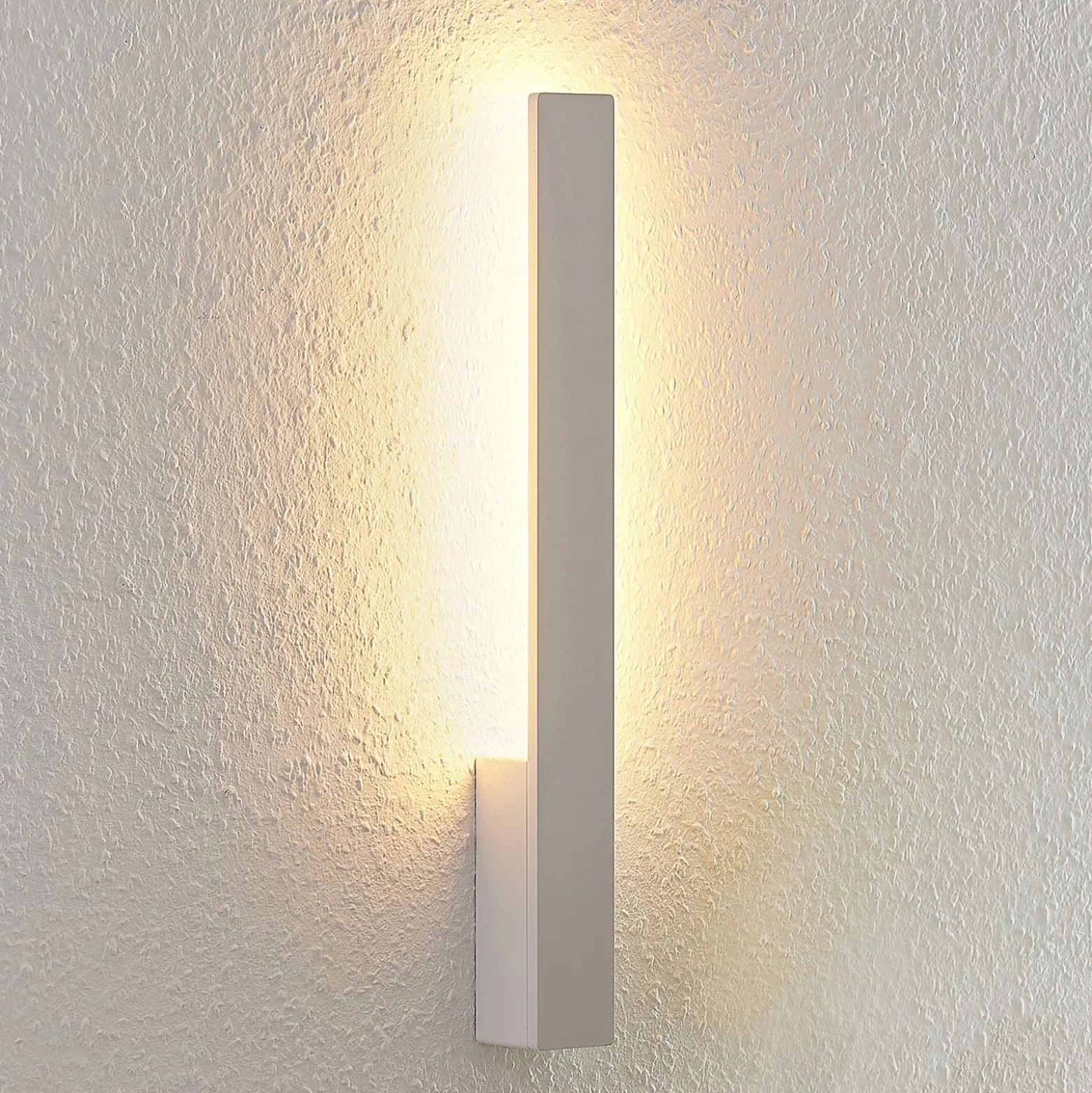 Aplique de pared LED Arcchio Ivano, 42,5 cm, blanco