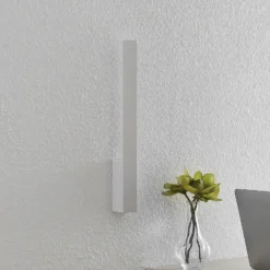 Aplique de pared LED Arcchio Ivano, 42,5 cm, blanco