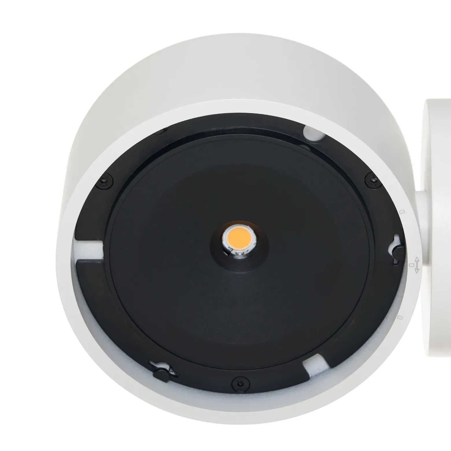 Aplique de pared LED Arcchio, Linse, arriba/abajo, blanco, metal