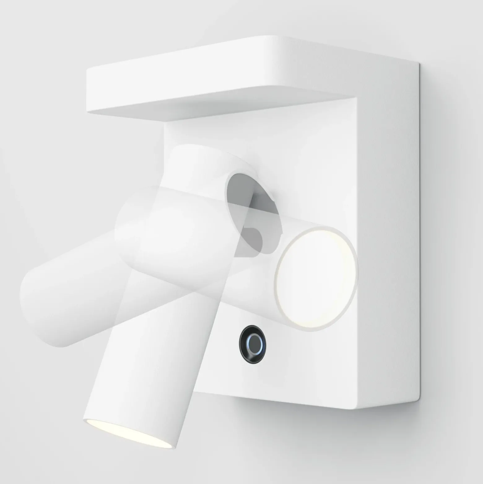 Aplique de pared LED Aron de Maytoni, blanco, atenuable, giratorio