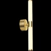 Aplique de pared LED Axis de Maytoni, color dorado, altura 35,6 cm