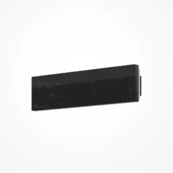 Aplique de pared LED BASIC TEXTURE, negro, ancho 30 cm, mármol, CCT