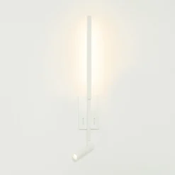 Aplique de pared LED 23040, blanco, 3.000 K, 2 luces, metal