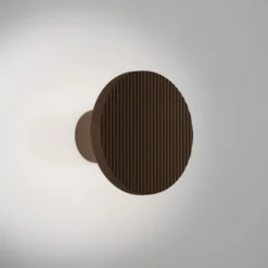 Aplique de pared LED Bover Arid A/01 marrón CCT 2200-2700 K IP44