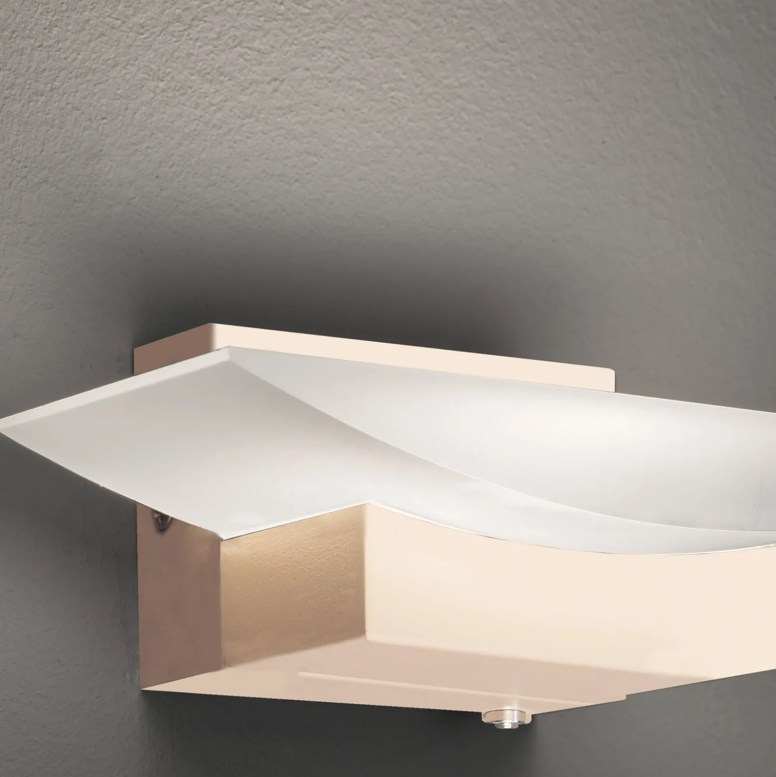 Aplique de pared LED Bowl TW, CCT Ancho 20 cm, color arena