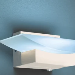 Aplique de pared LED Bowl TW, CCT Ancho 20 cm, color arena