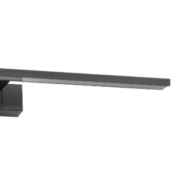 Aplique de pared LED Conettilla, negra, ancho 60 cm, IP44, CCT