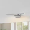 Aplique de pared LED Conettilla, color cromado, ancho 40 cm IP44 CCT