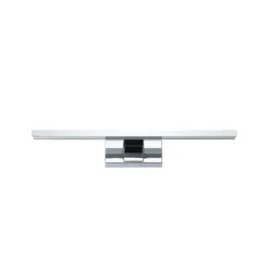 Aplique de pared LED Conettilla, color cromado, ancho 40 cm IP44 CCT