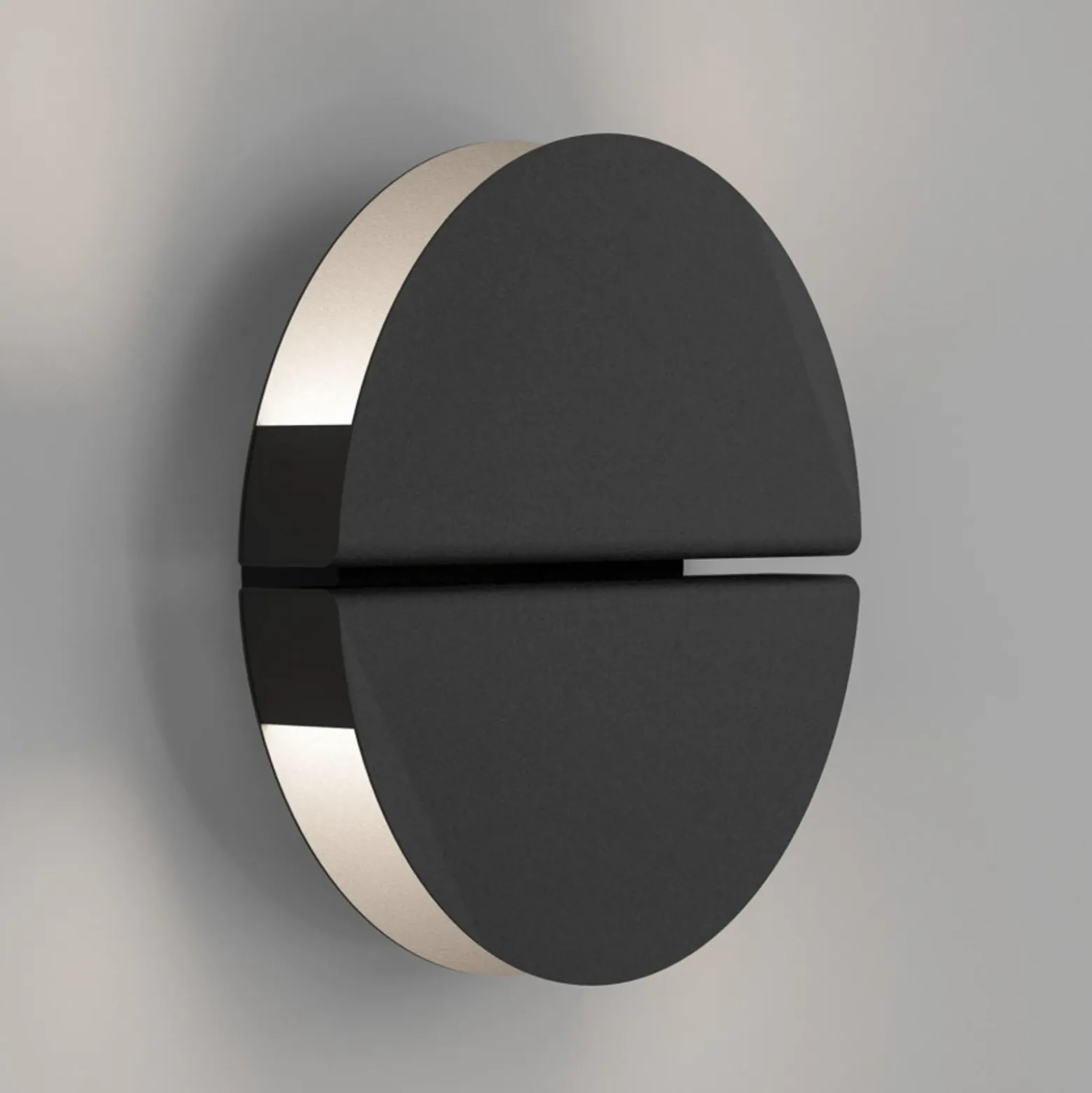 Aplique de pared LED EGLO PIANOSA, negro, Ø 18 cm, IP44, CCT