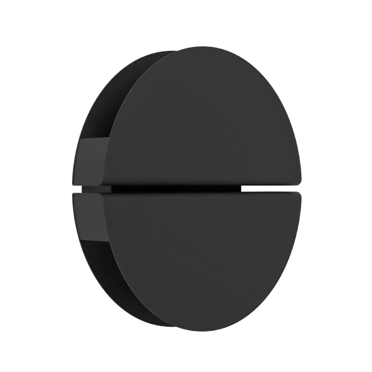 Aplique de pared LED EGLO PIANOSA, negro, Ø 18 cm, IP44, CCT