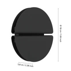 Aplique de pared LED EGLO PIANOSA, negro, Ø 18 cm, IP44, CCT