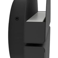 Aplique de pared LED EGLO PIANOSA, negro, Ø 18 cm, IP44, CCT