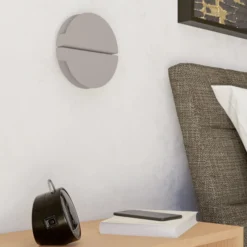 Aplique de pared LED EGLO PIANOSA, beige, Ø 18 cm, IP44, CCT