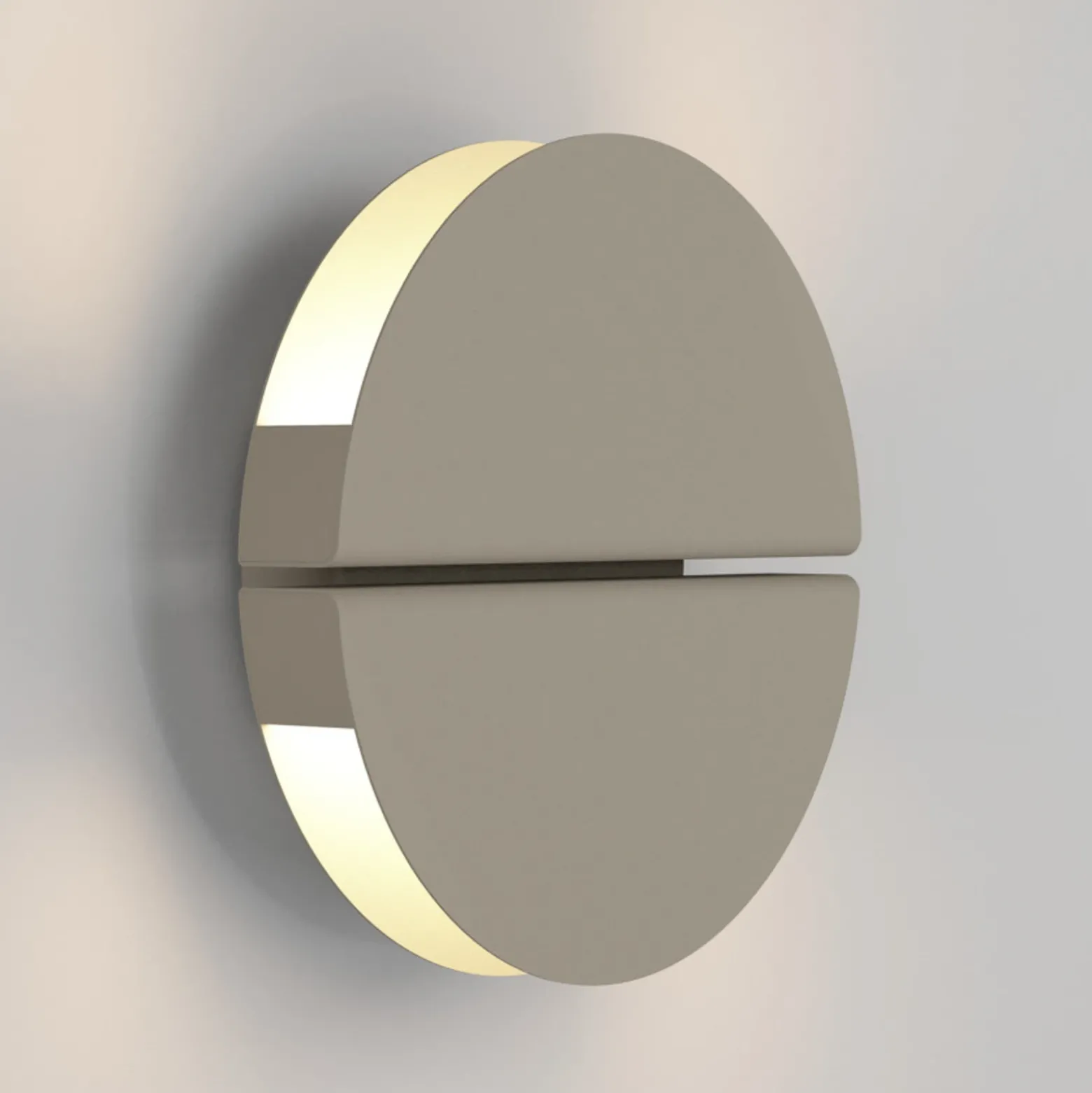 Aplique de pared LED EGLO PIANOSA, beige, Ø 18 cm, IP44, CCT