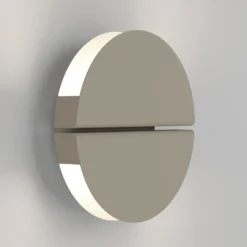 Aplique de pared LED EGLO PIANOSA, beige, Ø 18 cm, IP44, CCT