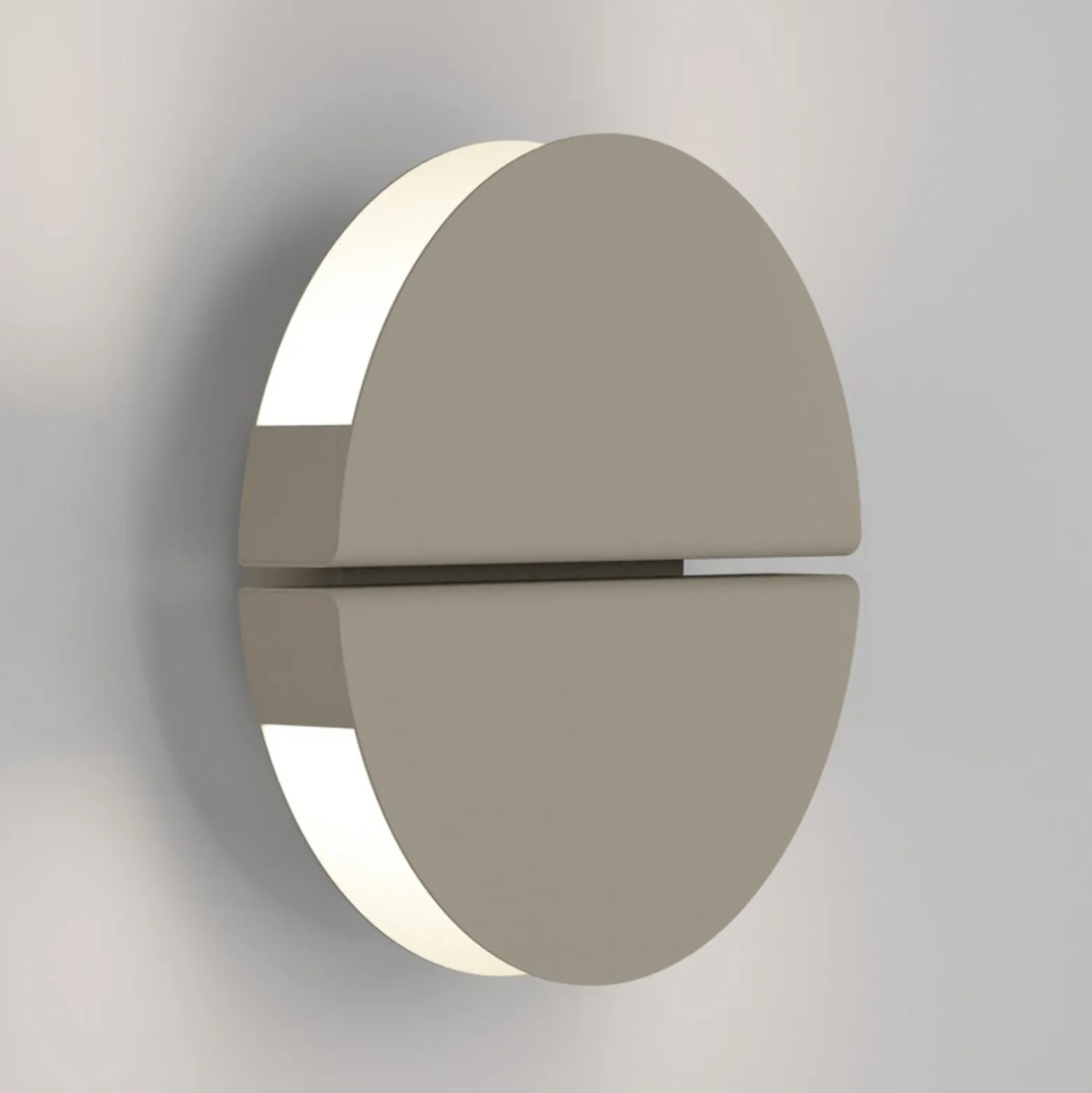 Aplique de pared LED EGLO PIANOSA, beige, Ø 18 cm, IP44, CCT