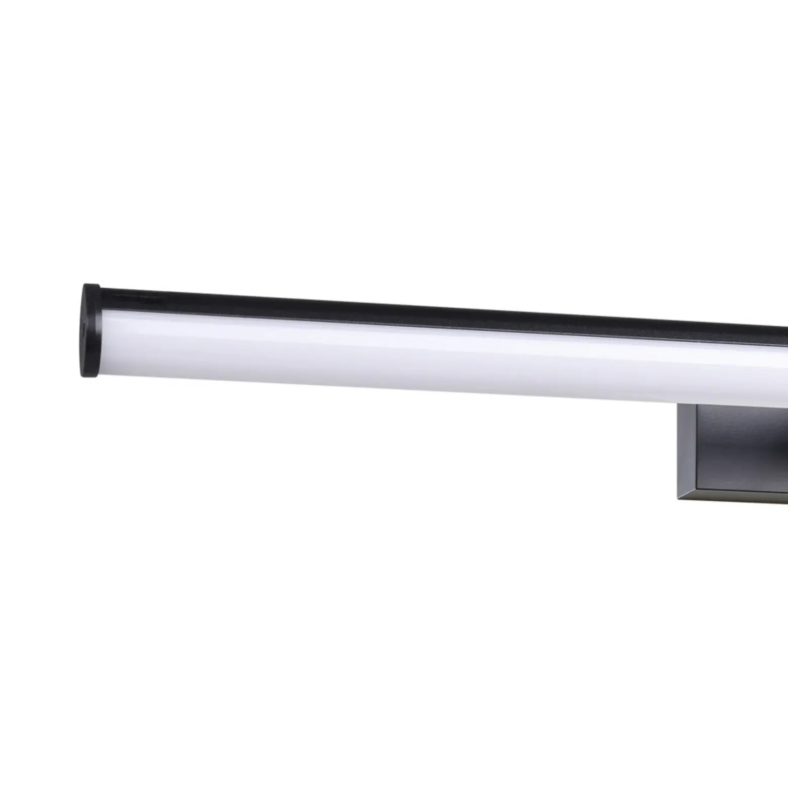 Aplique de pared LED EGLO VADUMI, 60 cm de ancho, negro, IP44