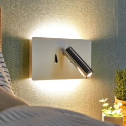 Aplique de pared LED Elske con brazo de lectura