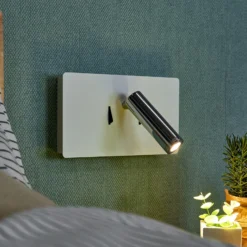 Aplique de pared LED Elske con brazo de lectura