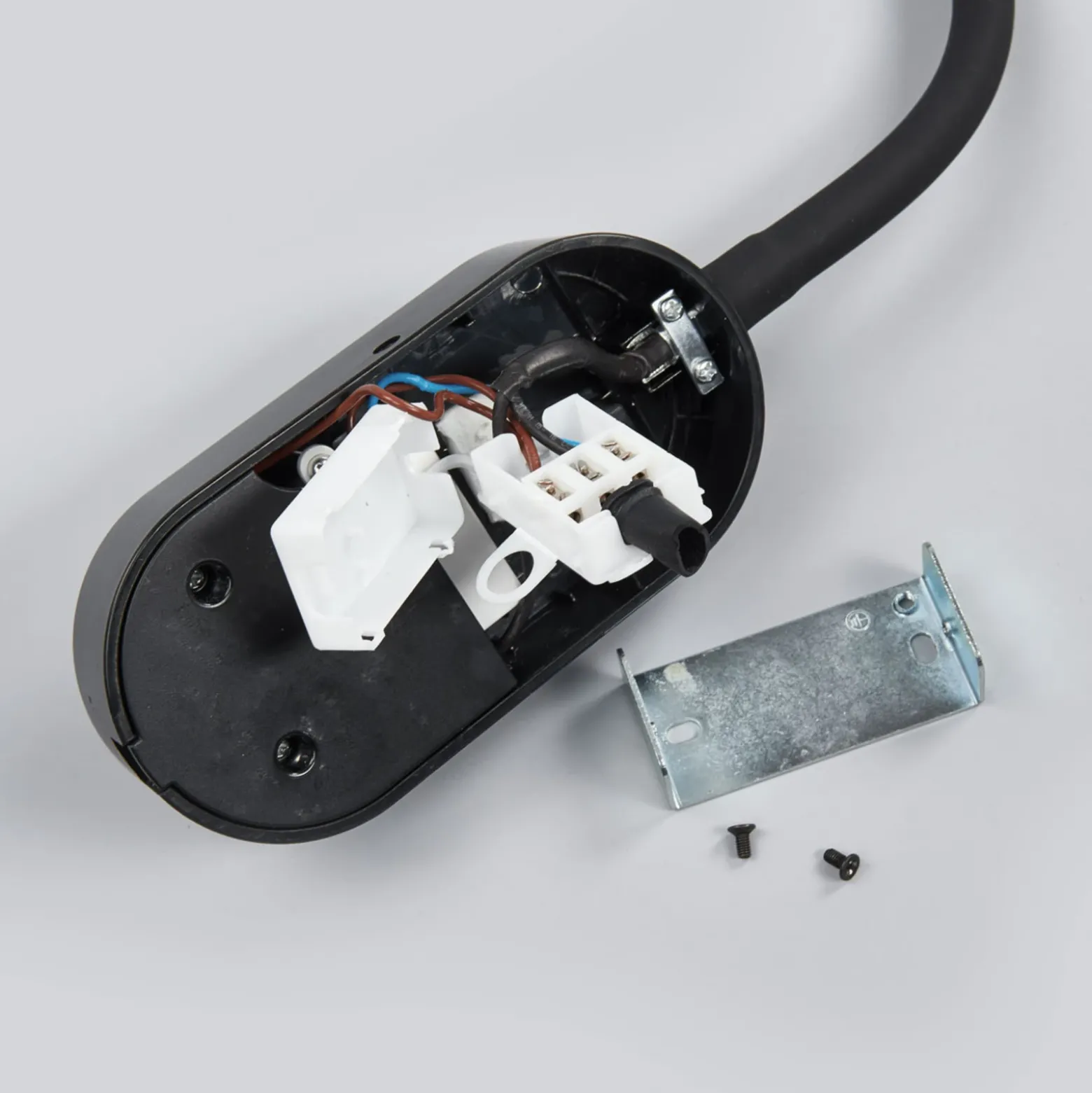 Aplique de pared LED Enna de Lindby, 34 cm, negro, interruptor, USB