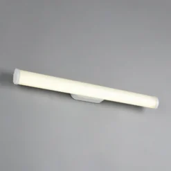 Aplique de pared LED Ernesto, blanco mate, 60 cm de ancho, 4.000 K, IP44