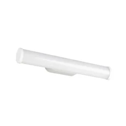Aplique de pared LED Ernesto, blanco mate, 40 cm de ancho, 4.000 K, IP44