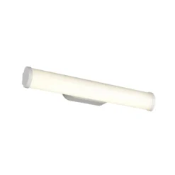 Aplique de pared LED Ernesto, blanco mate, 40 cm de ancho, 4.000 K, IP44