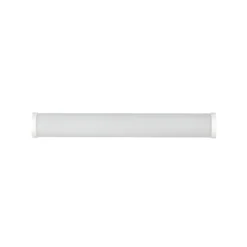 Aplique de pared LED Ernesto, blanco mate, 40 cm de ancho, 4.000 K, IP44