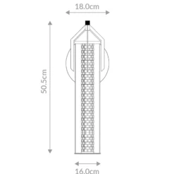 Aplique de pared LED ESPADA, cromado pulido, Ø 16 cm, metal IP44