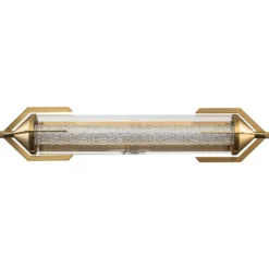 Aplique de pared LED ESPADA dorado cepillado Ancho 70 cm Metal IP44