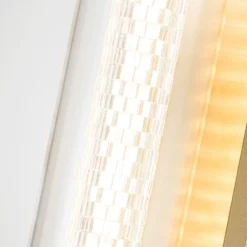 Aplique de pared LED ESPADA dorado cepillado Ancho 70 cm Metal IP44