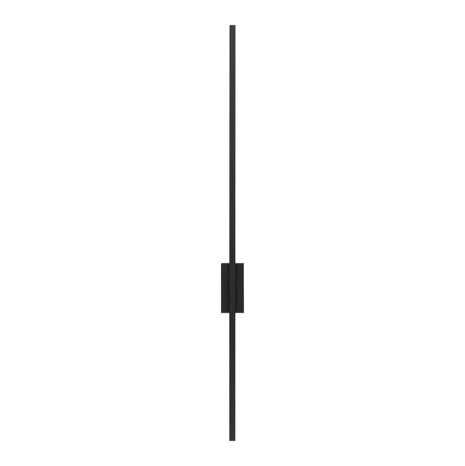 Aplique de pared LED Flash, negro, altura 108 cm metal 1 luz