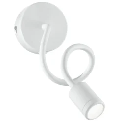 Aplique de pared LED flexible Focus, blanco