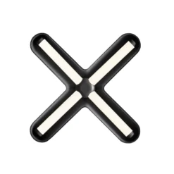 Aplique de pared LED «Fuzz» de LOOM DESIGN, negro/negro, 50 cm