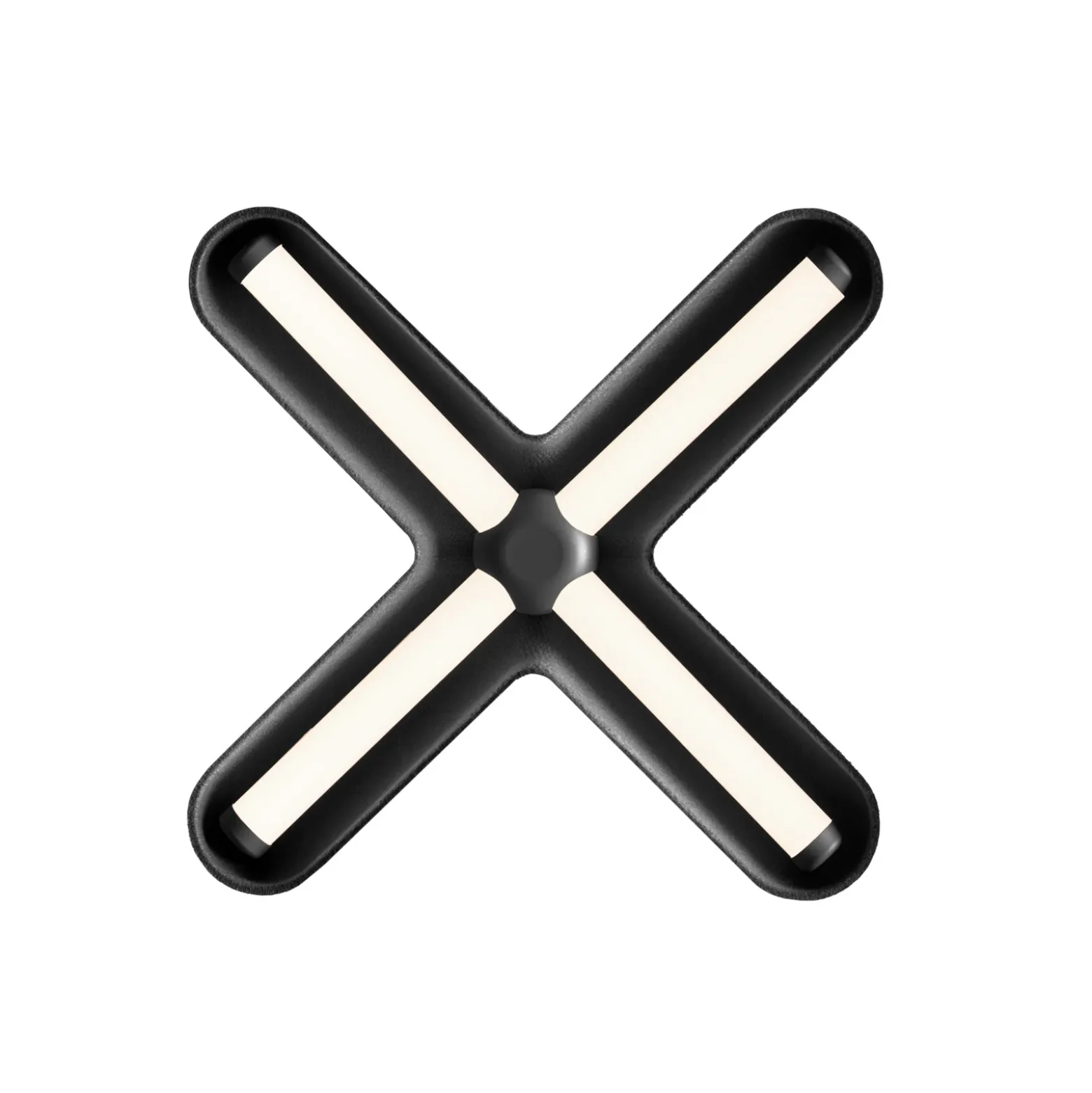 Aplique de pared LED «Fuzz» de LOOM DESIGN, negro/negro, 50 cm