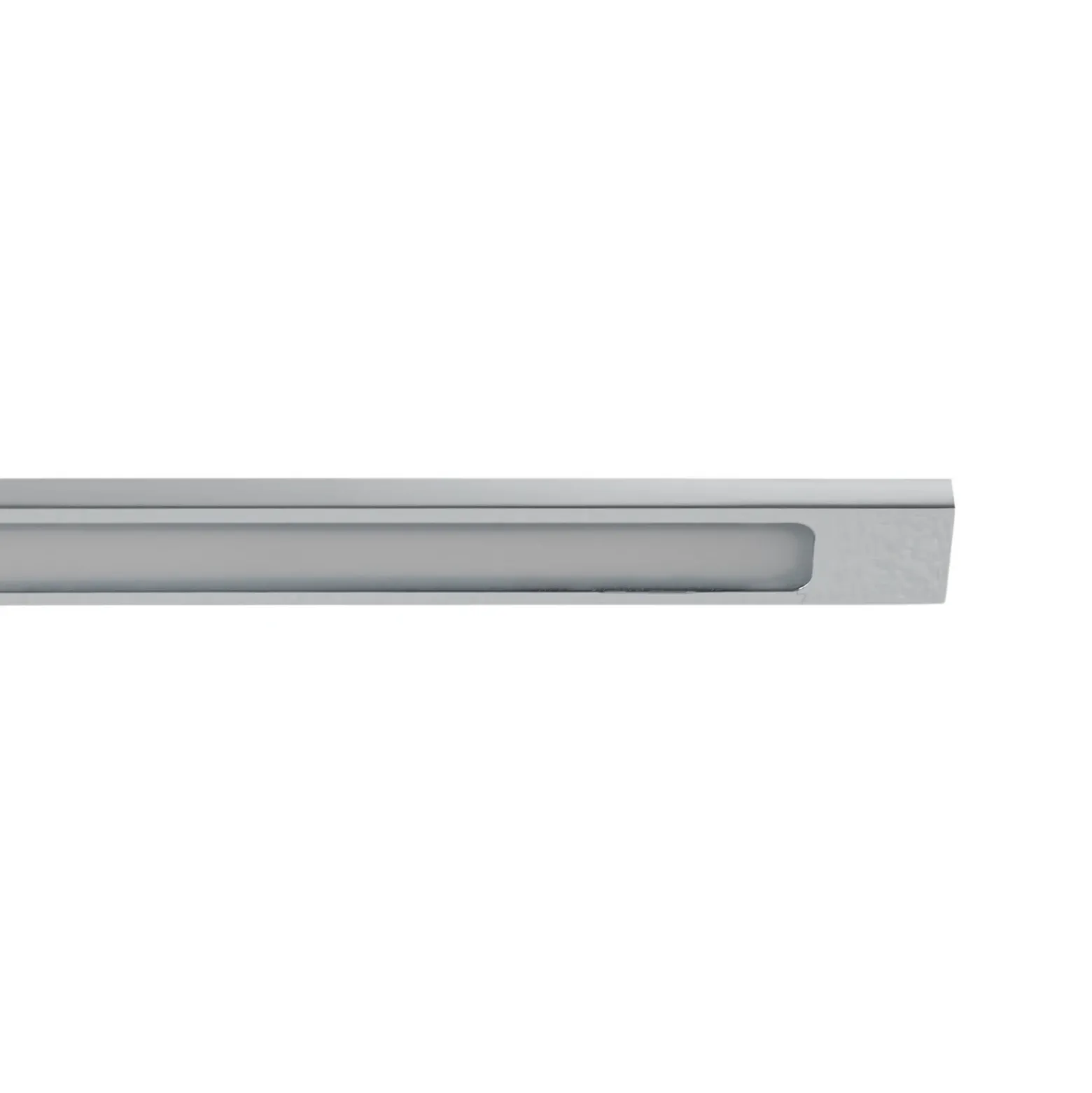 Aplique de pared LED Gallery, color cromo, metal anchura 62 cm IP44