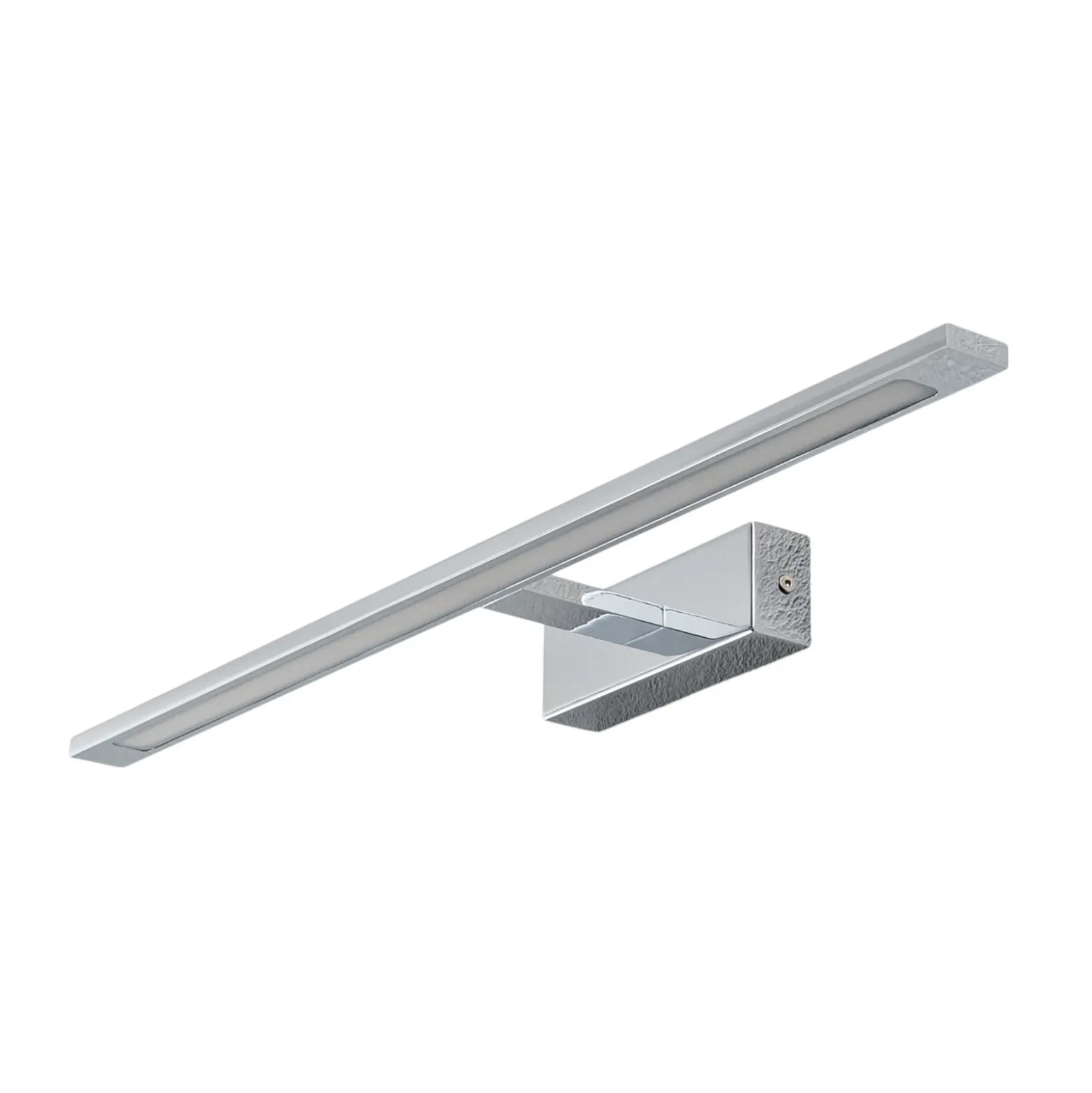 Aplique de pared LED Gallery, color cromo, metal anchura 62 cm IP44