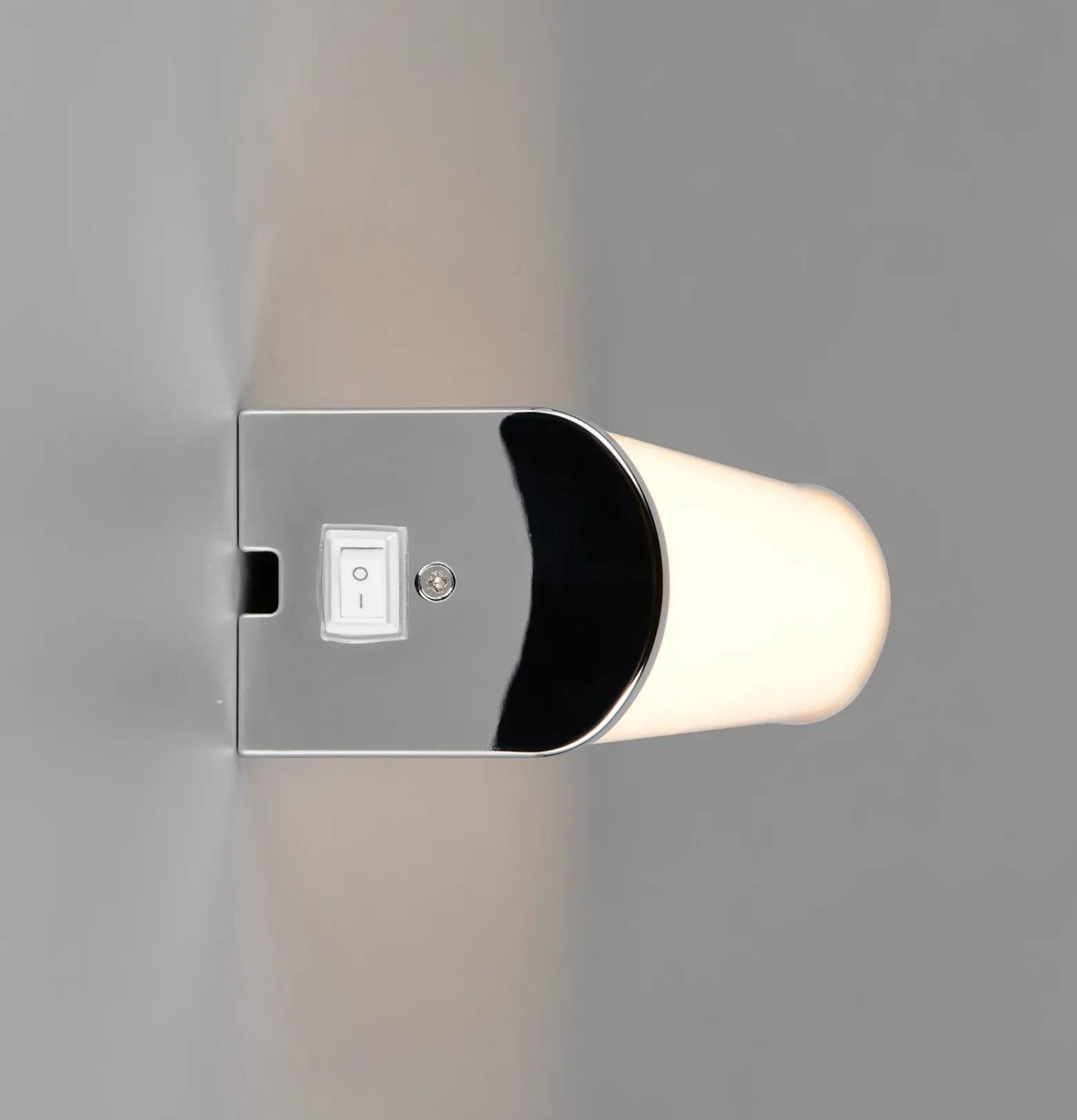 Aplique de pared LED Giacomo, 41 cm de ancho, cromado, metal, IP44