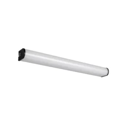 Aplique de pared LED Giacomo, 60 cm de ancho, negro, metal, IP44