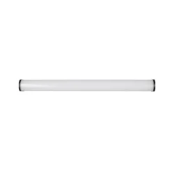 Aplique de pared LED Giacomo, 60 cm de ancho, negro, metal, IP44