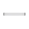 Aplique de pared LED Giacomo, 41 cm de ancho, negro, metal, IP44