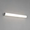 Aplique de pared LED Giacomo, 60 cm de ancho, cromado, metal, IP44