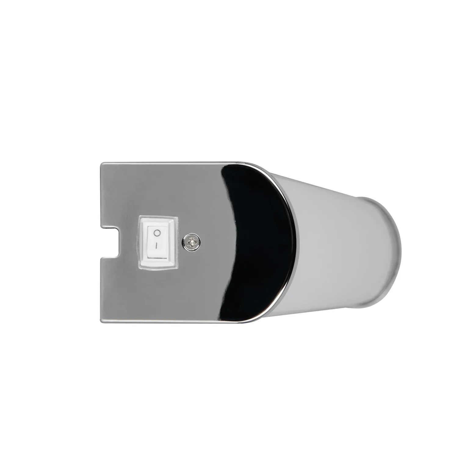 Aplique de pared LED Giacomo, 60 cm de ancho, cromado, metal, IP44