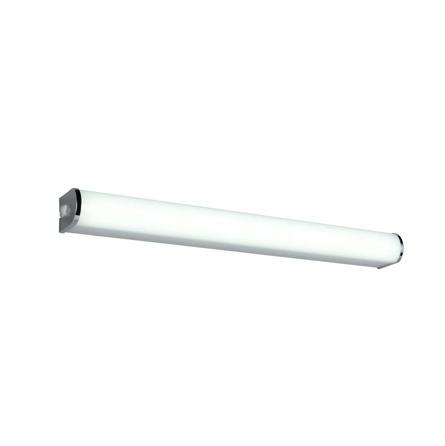 Aplique de pared LED Giacomo, 60 cm de ancho, cromado, metal, IP44